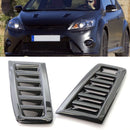 For Focus RS MK2 Style Plastic Car Hood Vents Universal Carbon Fiber Texture
