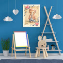 5D DIY Diamond Painting Full Round Drill Cartoon Bear Mosaic Picture Rhinestone