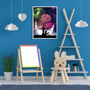 5D DIY Diamond Painting Tree Moon Full Square Drill Mosaic Rhinestone Pictu