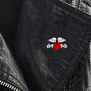 Fashion Enamel Brooch Creative Red Heart Badges Jacket Pins for Women Men Gifts