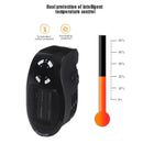 PORTABLE ELECTRIC HEATER UK PLUG IN WALL FAN HEAT SETTING 500W REMOTE CONTROL