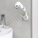 Shower Head Fixed Base Punch Free Shower Mounting Bracket Holder (White) Newly