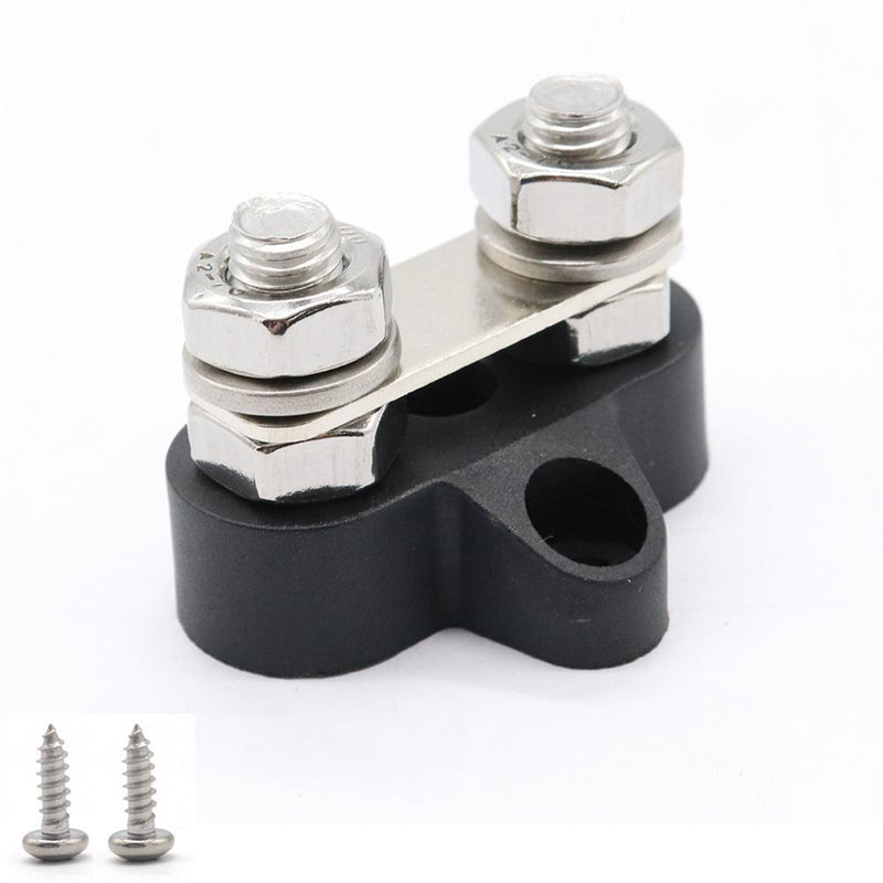 Bus Bar Terminal Blocks Heavy Duty M8+M8 Positive Power Distribution Studs Newly