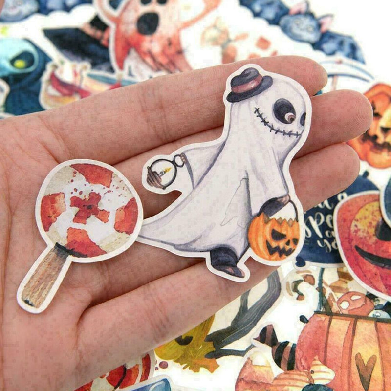 33pc Halloween Stickers Lot Die-cuts For Junk Bullet Hot Journal E8C0 H7O9