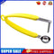 Stainless Steel Cherry Olive Corer Fruits Core Remover Seed Pitter (Yellow)
