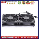 USB Wireless Router Set-Top Box Cooling Fan Quiet Heat Dissipation Dual Radiator
