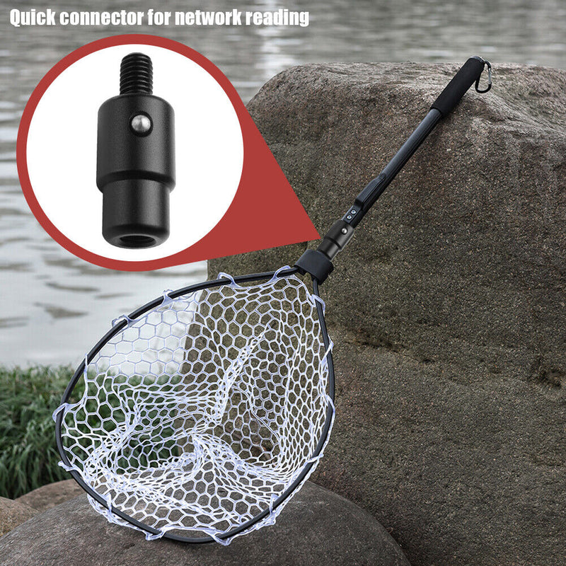 Fish Landing Dip Net Connector 8mm Screw Head Quick Release Adapter Fitting