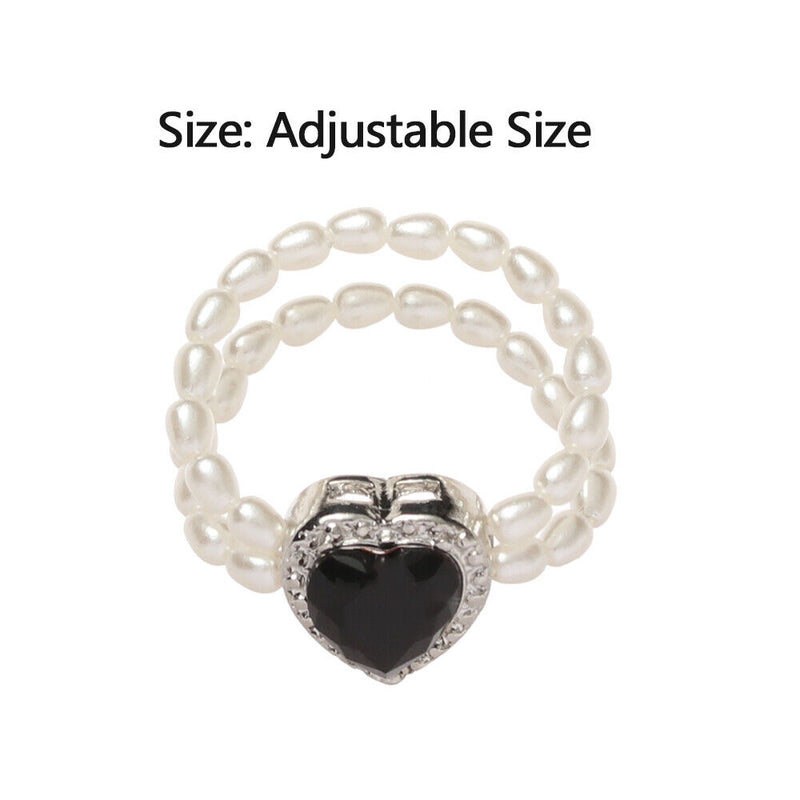With Crystal Double Layer Popular Accessories Aadjustable Ring Jewelry