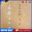 #A Wind Chime Color Crystal Catcher Hanging Ornaments Moon Diamond Prisms Pendan