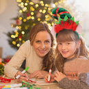 Christmas Decoration Feather Elf Headband Pointed Hat Hair Hoop Party Dress Up.