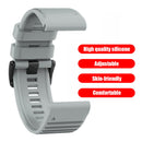 Silicone Band Strap for Garmin Fenix 6 5 Forerunner 935 Quatix 5 (Grey) Newly