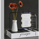 Living Room Wrought Iron Postcard Display Ceramic 2 in 1 Vase Photo Frame