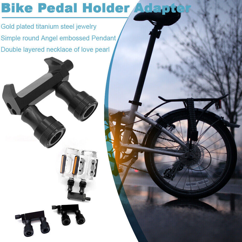 Quick Release Pedal Holder Adapter for Brompton Folding Bike MKS Aceoffix