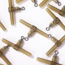 15pcs Carp Fishing Accessories Slide Bend Swivels Hair Rig Hook Link (A) Newly