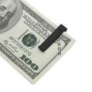 5pcs Metal Stainless Steel Money Clip Holder Folder Collar Clip(Black)