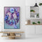 Digital Oil Painting By Numbers Kits Flower DIY Hanger Decor Room Wall Canvas