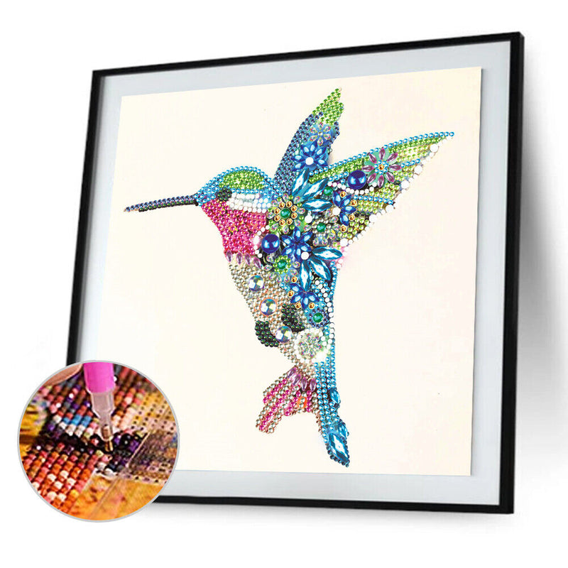 5D Partial Special Shaped Diamond Painting Hummingbird Poster Kit (UP265) Newly