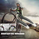 2pcs Mountain Bicycle Splash Fender Guard Bike Rear Front Mudguard (White) Newly