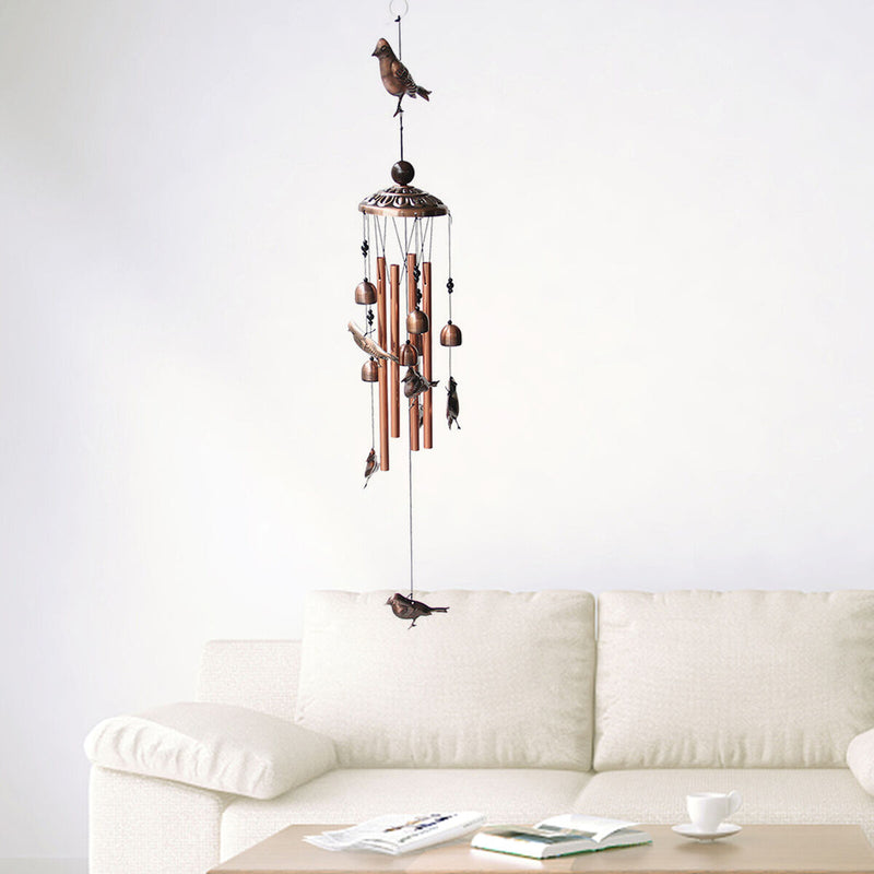 Animal Wind Chime Outdoor, Wind Bell Tubes, for Garden, Yard (Bird) Newly