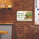 Garden Retro Metal Plate Tin Sign Plaque for Bar Pub Club Cafe Home Poster