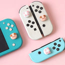 4pcs Non-slip Silicone Dog Panda Thumb Stick Grip Cap for Switch/Switch OLE