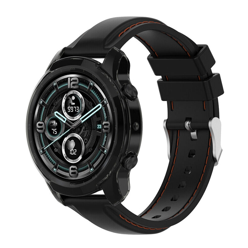Soft TPU Case for TicWatch Pro 3 Pro 3 Lite Smartwatch Accessories (Black) Newly