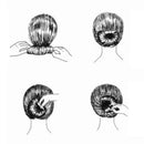 DIY  Magic Barber tool Bun Roller Maker Hair Clip Twist Curler Hair Braiding