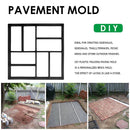 Garden Walk Pavement Mold DIY Manually Paving Brick Concrete Molds (Square)
