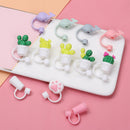 Drinking Dust Cap Cup Accessories Silicone Straw Plug Cartoon Plugs Cover