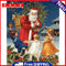 Christmas Santa Claus Gift Oil Paint By Numbers Kits Canvas Drawing DIY Picture
