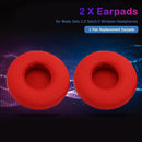 1 Pair Replacement Earpads for Beats Solo 2/3 Wireless Headphones (Red) Newly