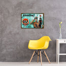 Advertising Characters Retro Plaque Metal Tin Painting Wall Art Poster (A)