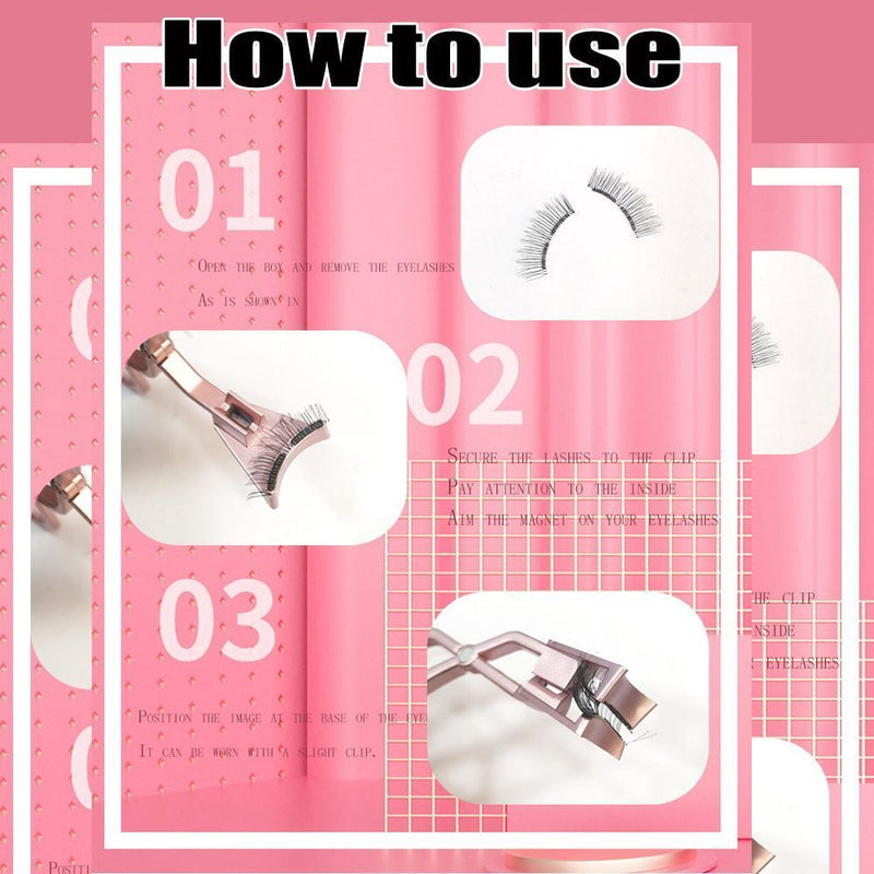 Quantum Soft Magnetic False Eyelashes 2 Seconds to Wear No Glue Need Eyelashes