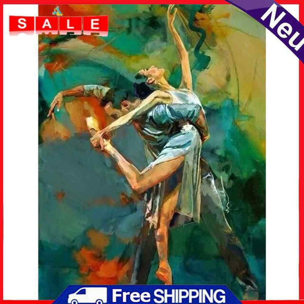 Dancing Couple Oil Paint By Numbers Wall Art Craft Coloring Drawing for Adults