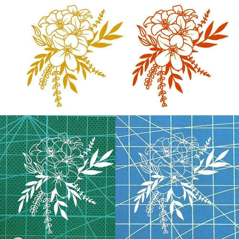 Flower Leaves DIY Metal Cutting Dies Stencil Scrapbooking Embossing Craft R2R8