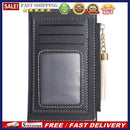 Casual PU Leather Mini Purse Female Solid Tassel Zipper Wallet Mini Card Hold