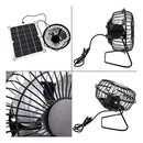 5W Solar Panel Powered Fan 6V Mini Ventilator Solar Exhaust Fan for Dog House