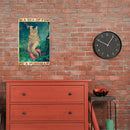 Retro Mermaid Cat Metal Plate Painting for Bar Pub Tin Plaques Wall Sign