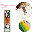2pcs Animal 2-Strand 14CT Counted Cross Stitch Tassel Bookmarks Embroidery