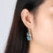 Women Fashion Trendy Jewelry Hook Ear Stud Opal Cat Earrings Drop Dangle