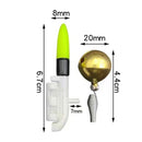 #A 1 Set Sea Fishing Rod LED Light Luminous Stick with Bells Ring for Night Fish