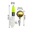 #A 1 Set Sea Fishing Rod LED Light Luminous Stick with Bells Ring for Night Fish