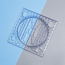 Multi-function Rotatable Drawing Template Art Design Construction Geometry