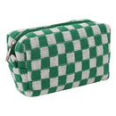 2pcs Makeup Case Knitting Makeup Bags Zipper Portable Travel for Weekend Holiday