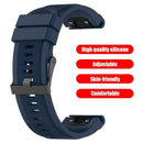 26mm Silicone Watch Band Strap for Garmin Fenix 6X/5X/5X Plus (Dark Blue) Newly