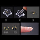 1 Set Pro Embossed Mold Metal Frame Bending Rivet Nail Art Tool (Star) Newly