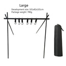 Hanging Rack Outdoor Camp Clothes Sundry Storage Hanger Triangle Shelf (L) Newly