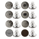 Button for Jeans Kit, 17mm Steel Jean Button Replacement Fit to Clothing Jacket