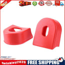 2pcs/set Bicycle Crankset Crank Wheel Protective Sleeve Protector (Red)