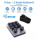 9 Key + 2 Knob Macro Custom Keyboard Knob Programmable Hotswap Mechanical Keypad